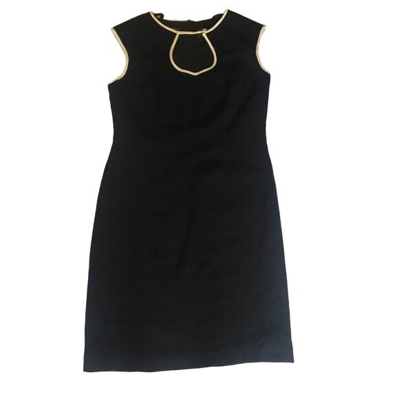 Simple Black Vintage Dress Knee Length - Picture 4 of 5